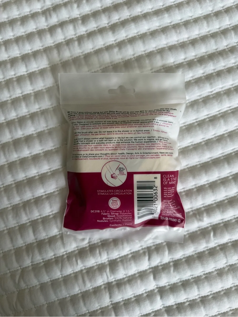 Daily Detox Massaging Brush - White